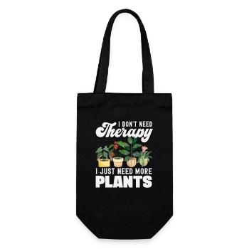 Plant lovers need more plants funny - Gift Bag for Bottles - black - Front