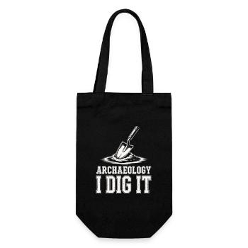 Archäologie Ich grabe es Tee - Geschenkbeutel für Flaschen - Schwarz - Vorne