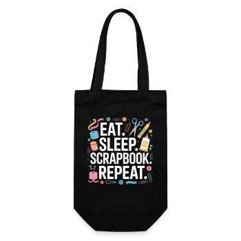 Food Sleep Scrapbook Review - Gift Bag for Bottles - black - Front