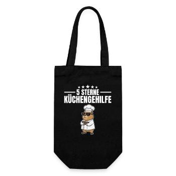 5 Star Kitchen Assistant Marmot Chef - Gift Bag for Bottles - black - Front
