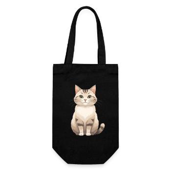 Amoureuse des chats en fourrure pastel - Sac à bouteille - noir - Devant