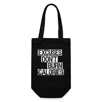 Gym Fitness Workout motivation - Gift Bag for Bottles - black - Front