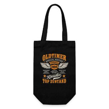 Classic Car February 1986 - Birthday - Gift - Gift Bag for Bottles - black - Front