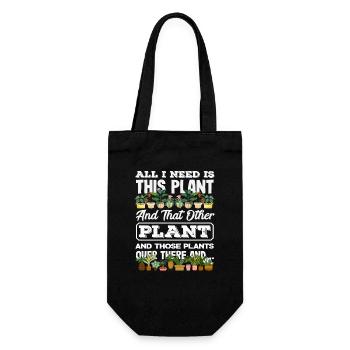 L’amoureux des plantes a besoin de plus de plantes plus drôles - Sac à bouteille - noir - Devant