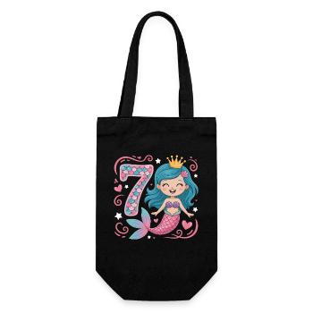 Sirène 7e ans - Sac à bouteille - noir - Devant
