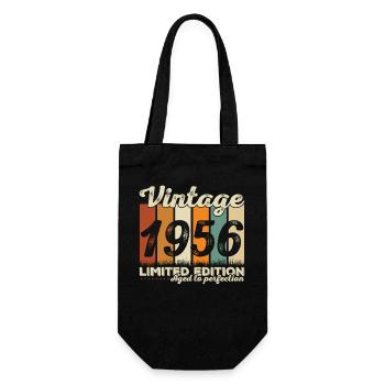 1956 Vintage Rétro Cadeau D'anniversaire - Sac à bouteille - noir - Devant