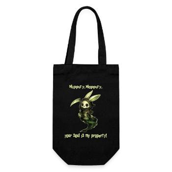 Grim Bunny – Deine Seele gehört mir! - Geschenkbeutel für Flaschen - Schwarz - Vorne