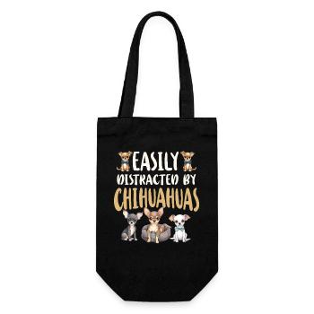 Chihuahua Chihuahueño Easily - Gift Bag for Bottles - black - Front