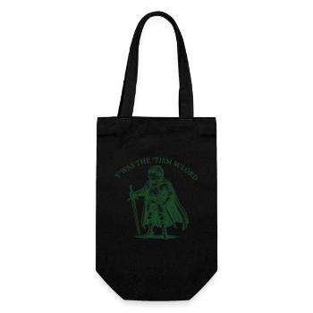 T'WAS THE 'TISM M'LORD – Proud Knight Frog - Gift Bag for Bottles - black - Front