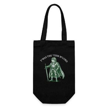 T'WAS THE 'TISM M'LORD – Proud Knight Frog - Gift Bag for Bottles - black - Front