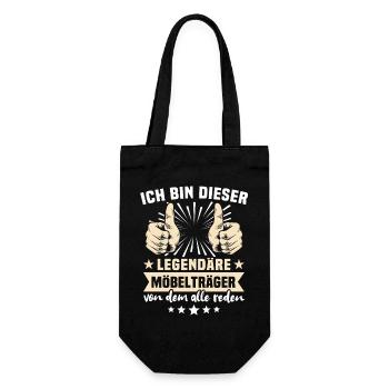 Furniture Carrier Sayings - Gift Bag for Bottles - black - Front