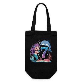 Sirène 7e ans - Sac à bouteille - noir - Devant