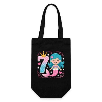 Sirène 7e ans - Sac à bouteille - noir - Devant