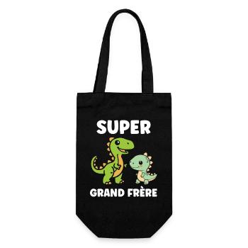 Super Big Brother Dinosaurs - Gift Bag for Bottles - black - Front