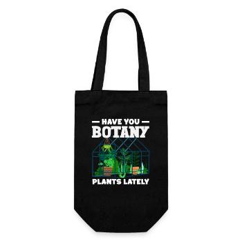 Pflanzenliebhaber Botanik Pflanzen Sukkulente - Geschenkbeutel für Flaschen - Schwarz - Vorne