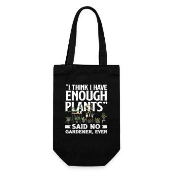 Funny Plant Lover Plants Gardening - Gift Bag for Bottles - black - Front