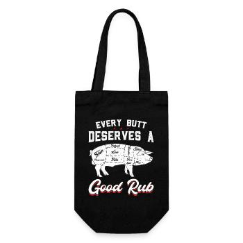 Every Butt Deserves a Good Rub - Gift Bag for Bottles - black - Front