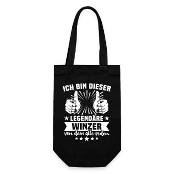 Légende du vigneron - Sac à bouteille - noir - Devant