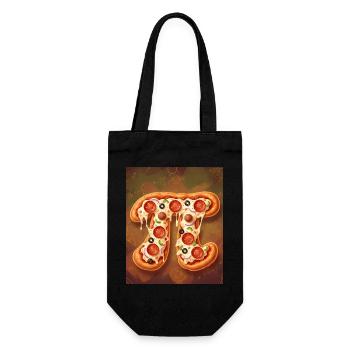 Pizza forme de pi - Sac à bouteille - noir - Devant