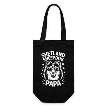 Shetland Sheepdog Sayings Funny Sheltie Gift - Gift Bag for Bottles - black - Front