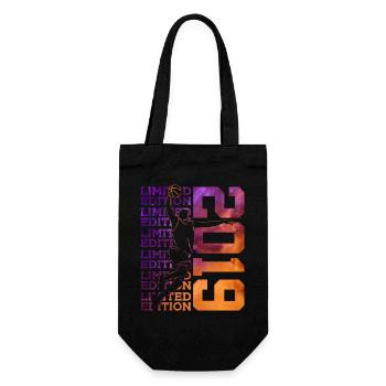 LIMITED EDITION 2019 BASKETBALL 7TH BIRTHDAY - Gift Bag for Bottles - black - Front
