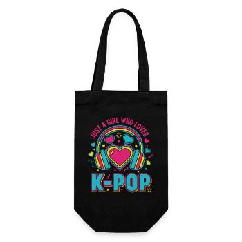 Just A Girl Who Love K-Pop Korean Music - Sac à bouteille - noir - Devant