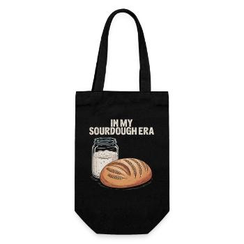 In My Sourdough Era - Gift Bag for Bottles - black - Front