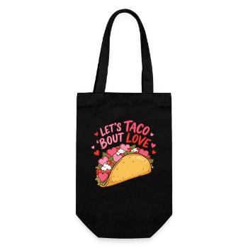 Taco Bout Love Drôle de la Saint-Valentin Mexicaine Gourmet - Sac à bouteille - noir - Devant