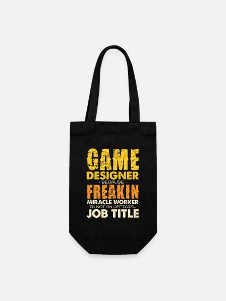 Game Designer Wunderwerker - Geschenkbeutel für Flaschen - Schwarz