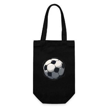 Black and White Football Sketch - Gift Bag for Bottles - black - Front