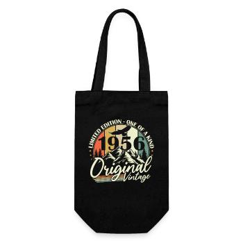 Cadeau d’anniversaire original vintage de 1956 - Sac à bouteille - noir - Devant