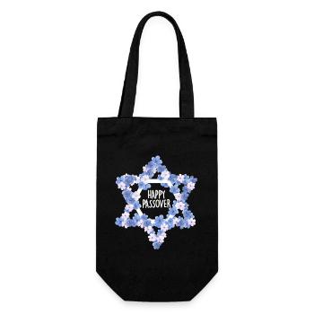 Happy Passover Pesach Celebration Jewish Heritage - Gift Bag for Bottles - black - Front