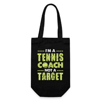 Je suis un entraîneur de tennis, pas un objectif - Sac à bouteille - noir - Devant