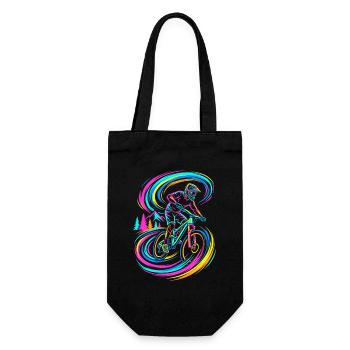 Mountain Biker - Gift Bag for Bottles - black - Front