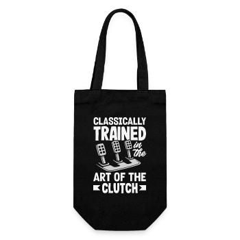 Manual car, classically trained - Gift Bag for Bottles - black - Front
