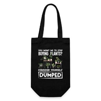 Plant Lover Plants Gardener Hobby - Gift Bag for Bottles - black - Front