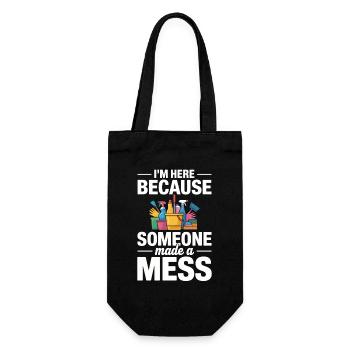 Proud Cleaning Team Gift Clean Work - Gift Bag for Bottles - black - Front