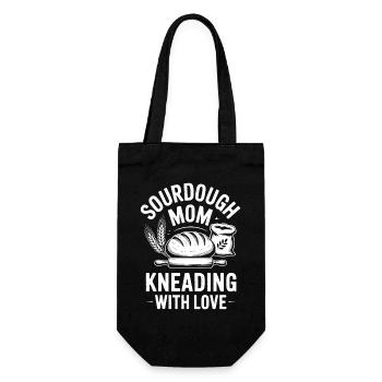 Sourdough Sayings Bread Funny Sourdough Gift - Gift Bag for Bottles - black - Front