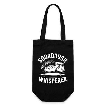 Sourdough Sayings Bread Funny Sourdough Gift - Gift Bag for Bottles - black - Front