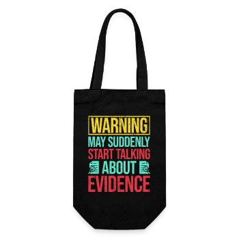 Forensic Science Major Start Talking Forensics - Gift Bag for Bottles - black - Front
