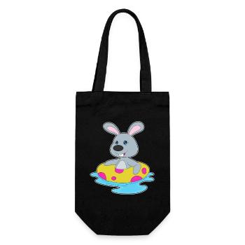 Été de la piscine de natation Bunny - Sac à bouteille - noir - Devant