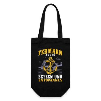 Marin FEHMARN ANCRE ET DÉTENDS-TOI Drôle - Sac à bouteille - noir - Devant