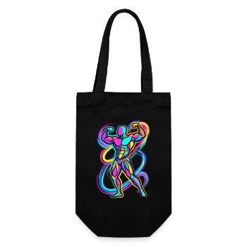 Bodybuilder - Gift Bag for Bottles - black - Front