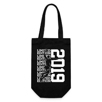 LIMITED EDITION 2019 BASKETBALL 7TH BIRTHDAY - Gift Bag for Bottles - black - Front