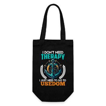 Baltic Sea NEED NO THERAPY ONLY HAS TO BE AFTER - Gift Bag for Bottles - black - Front