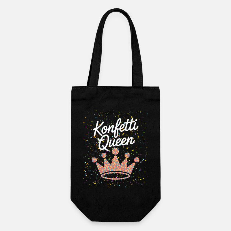 Confetti Queen - Gift Bag for Bottles - black