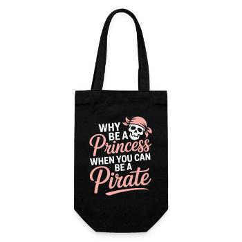 Attitude de la princesse pirate - Sac à bouteille - noir - Devant