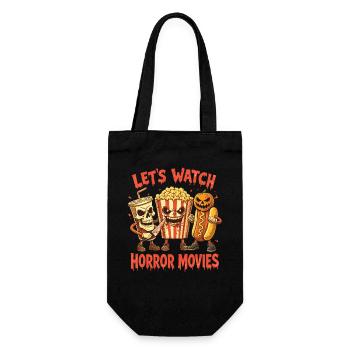 Scary Horror Movie Fans Halloween Horror Movie - Gift Bag for Bottles - black - Front