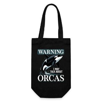 Funny Orca - Gift Bag for Bottles - black - Front