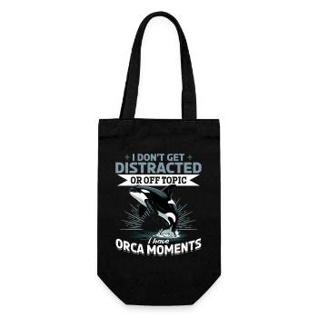 Funny Orca - Gift Bag for Bottles - black - Front